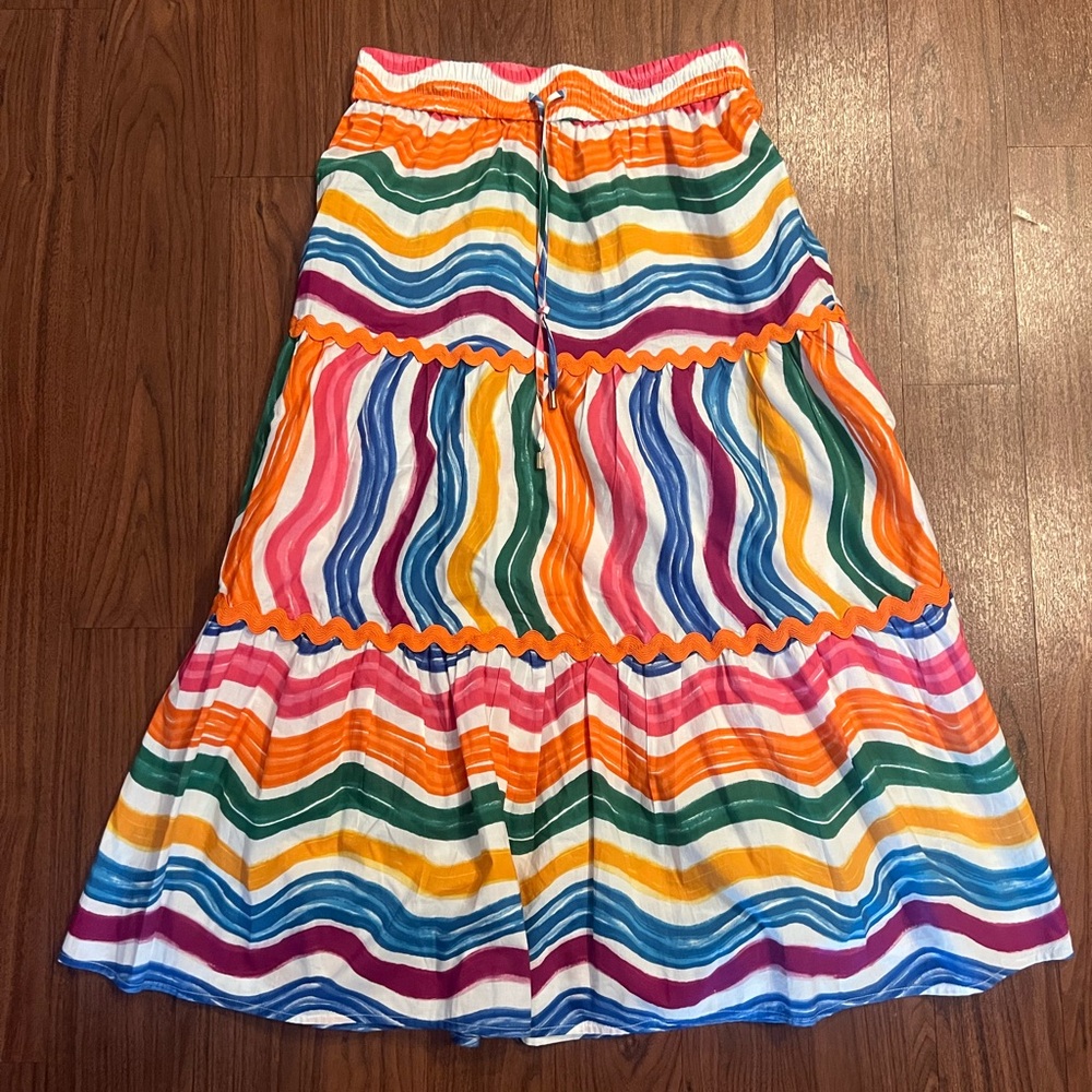 Colorful Striped Women's Skirt